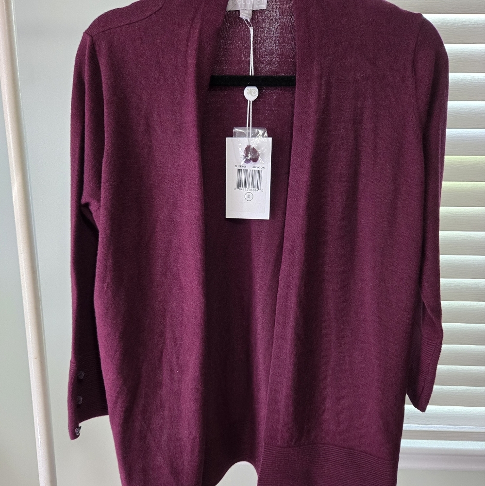 Evolution brand knit cardigan
